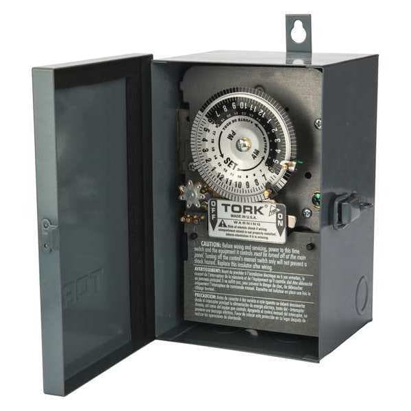 Tork Electromechanical Timer, 208 to 277VAC 7302 Zoro