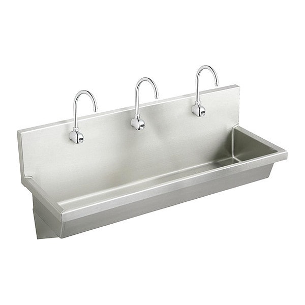 Elkay 20 in W x 60 in L x 25 3/4 in H, Wall Mount, Bathroom Sink