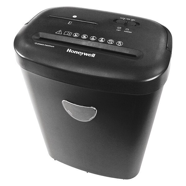 Honeywell Paper Shredder, 12 Sheet Cross Cut 9312DS Zoro