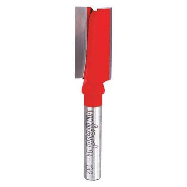 Freud Straight Router Bit, 1/2" Cutting Dia. 04132 Zoro