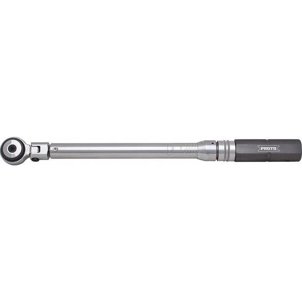Proto Micrometer Torque Wrench, 3/8" Drive Size J6012FC Zoro