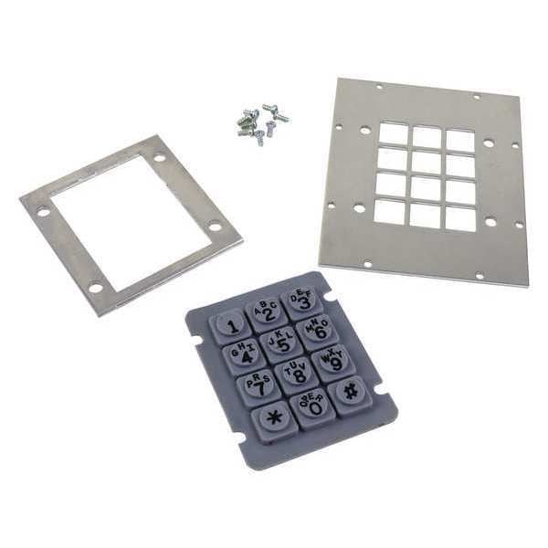 Hubbell Gai-Tronics Keypad Seal Door Kit, Gray, Plastic 12613-001