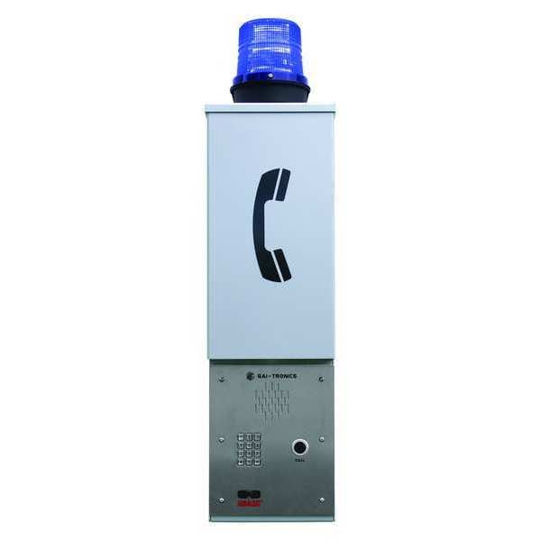 Hubbell GaiTronics Emergency Phone Tower, Silver, Wall Mount 240WM002