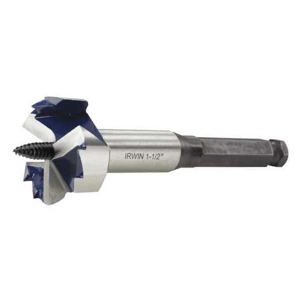Irwin Wood Drilling Bit, Steel, Bit Dia. 11/2" 3046008 Zoro
