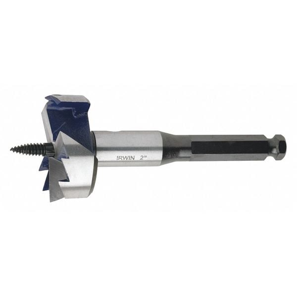 Irwin Wood Drilling Bit, Steel, Bit Dia. 21/4" 3046012 Zoro