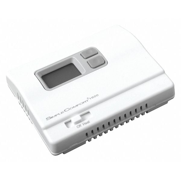Icm Non-Programmable Thermostat, 1 H None C, Battery, 3V DC SC1600L
