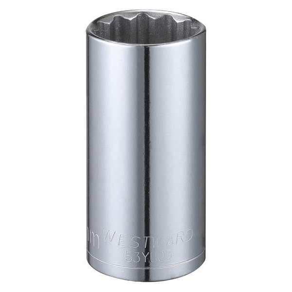 Westward 3/8 in Drive, 24mm Triple Square Metric Socket, 12 Points 53YU03