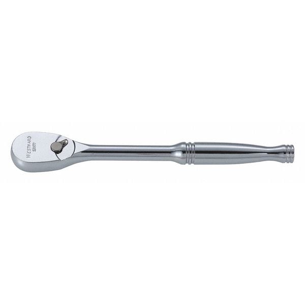 Westward 53YV77 19.91 3/8" Drive, 8 1/4 in Pear Hand Ratchet , Chrome