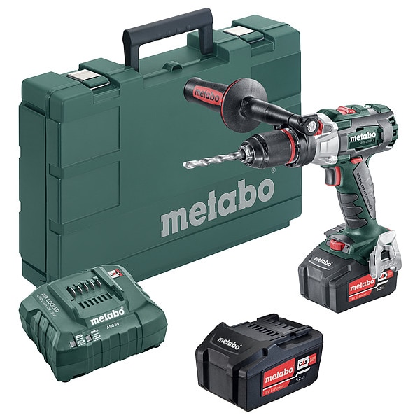 Metabo 18.0 V Hammer Drill, Battery Included, 1/2 in Chuck SB 18 LTX BL I 5.2Ah