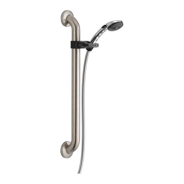 Delta Faucet, Slide Bar and Handshower, ADA, Chrome P62410 Zoro