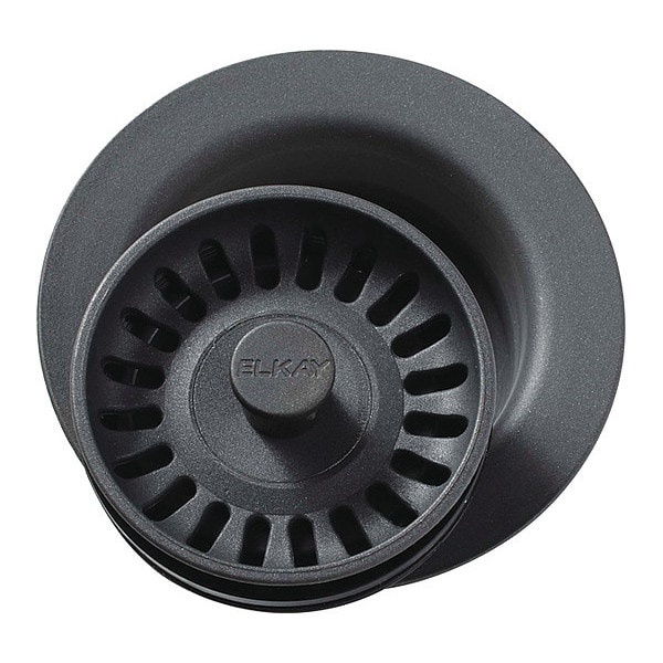 Elkay Flange, Polymer, Basket Strainer, Charcoal LKQD35CH Zoro