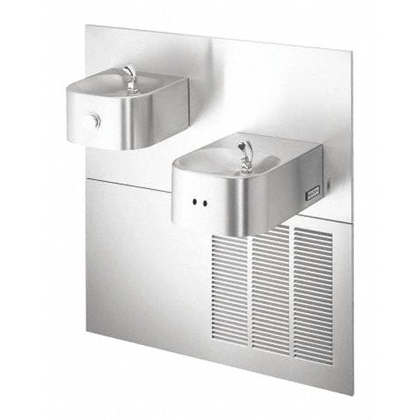 Elkay Wall Mount, Yes ADA, 2 Level Drinking Fountain 8633088383 Zoro