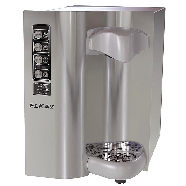 Elkay Water Dispenser 4 GPH Hot Fltrd, SS DSWH160UVPC | Zoro