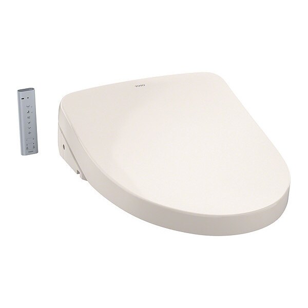 Toto Bidet Seat, With Cover, Plastic, Elongated, Beige SW305612 Zoro