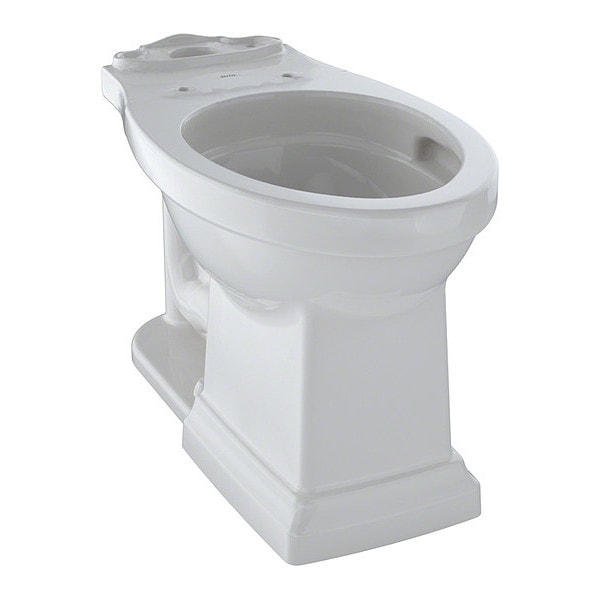 Toto Toilet Bowl, 1.0 gpf, Floor Mount, Elongated, Colonial White
