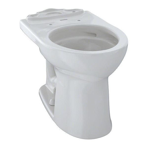 Toto Toilet Bowl, 1.0 gpf, Round, Colonial White C453CUFG11 Zoro