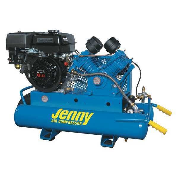 Jenny Gas Air Compressor, 8 gal. Tank, 9.0 HP G9HGA8P Zoro
