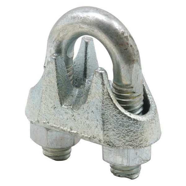 Primeline Tools 3/8 in. Galvanized Cable Clamp (2 Pack) GD 12253