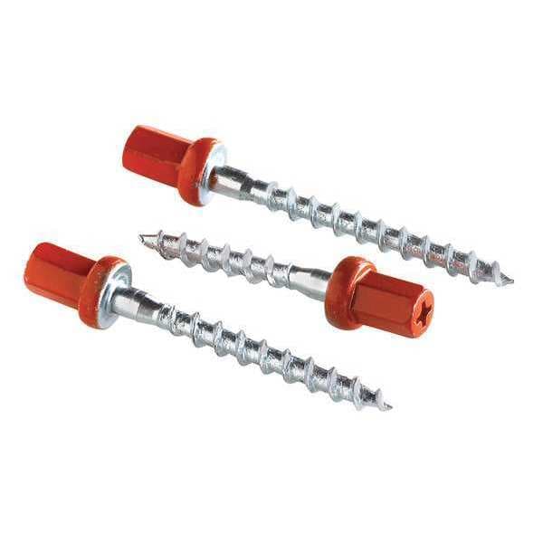 150 Phillips Flat Head Tapcon Concrete Screws - 3/16 X 3-3/4 Inch White Masonry Anchors With Bit