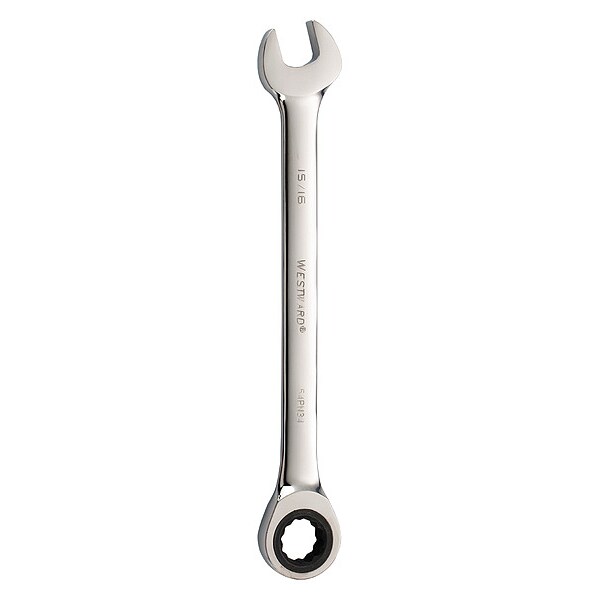 Westward 54RZ09 Combination Wrench - 2-5/8" SAE, 12 Point, Heavy Duty Alloy Steel