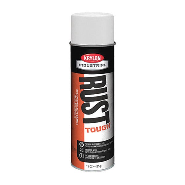 Krylon Industrial Rust Preventative Spray Paint, Aluminum, Gloss, 14 oz
