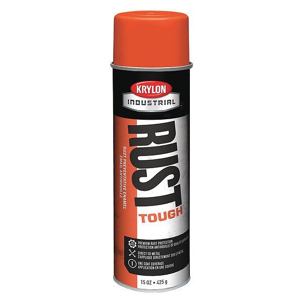 Krylon Industrial Rust Preventative Spray Paint, Equipment Orange