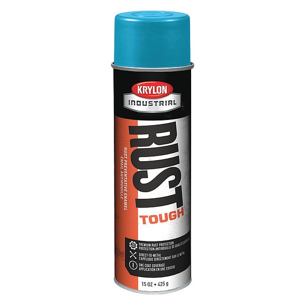 Krylon Industrial Rust Preventative Spray Paint, Light Blue, Gloss, 14 oz K00239007