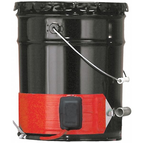 Briskheat Drum/Pail Heater, Silicone Rubber, 120VAC, 5 Gallon, 550W, 35"L x 4"W DHCS10R