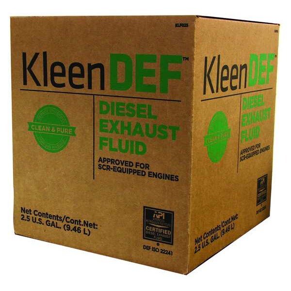 Kleen Def Diesel Exhaust Fluid, 2.5 gal. KLF002GR Zoro