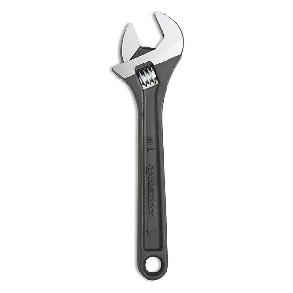 Crescent Adjustable Wrench, 8" Nominal Length AT28VS Zoro
