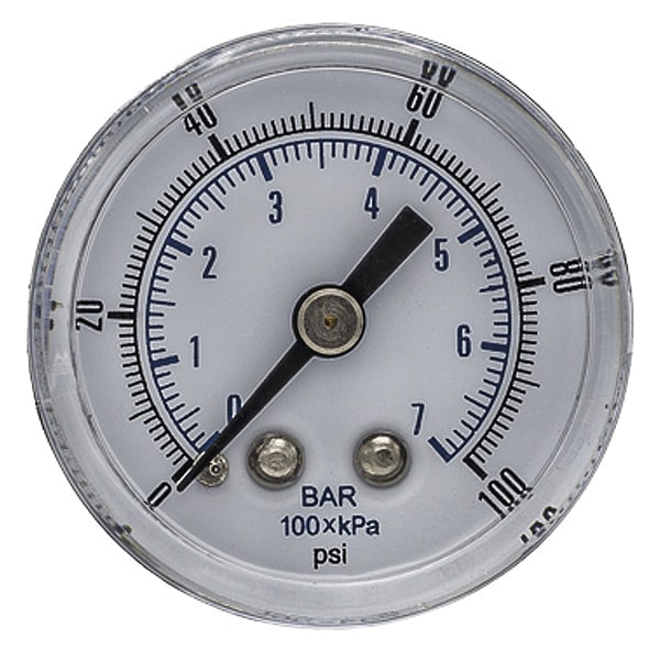 Pic Gauges SEP102D158EBSPT 3.75 Pressure Gauge, Nominal 11/2" Dial