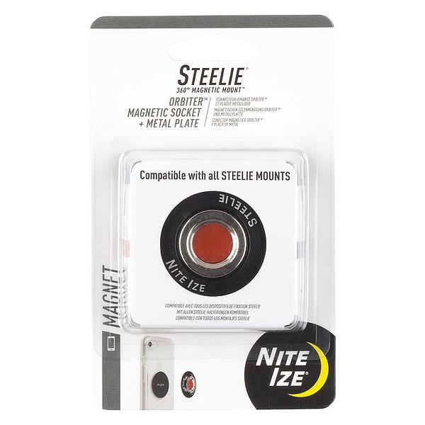 Nite Ize Cell Phone Car Mount Kit, Black/Silver STO-01-R7