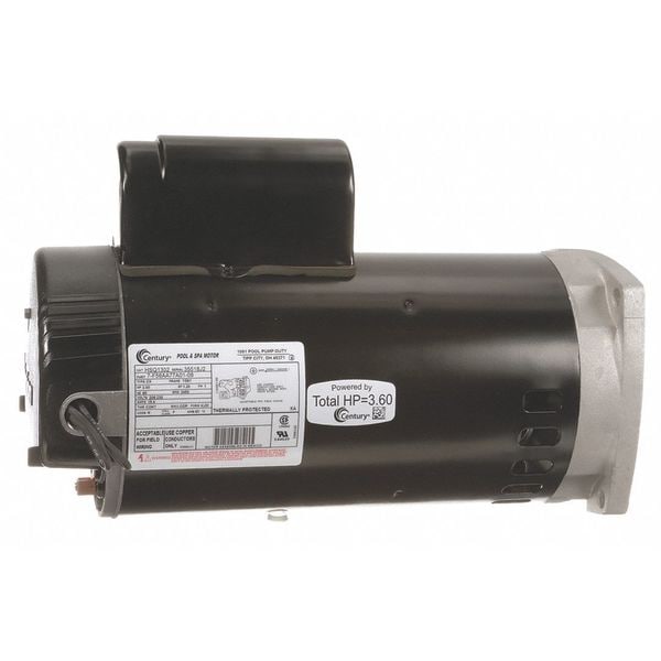 Century Pool Pump Motor, Permanent Split Capacitor, 3 HP, 56Y Frame
