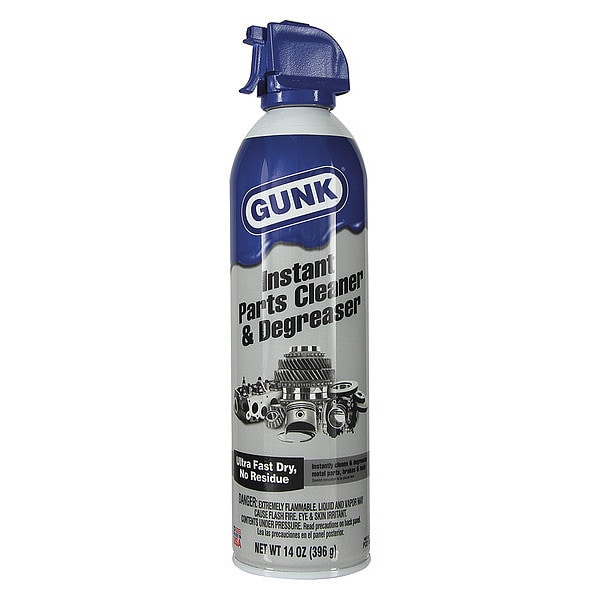 Gunk Instant Parts Cleaner & Degreaser Cleaner/Degreaser, 14 oz Aerosol