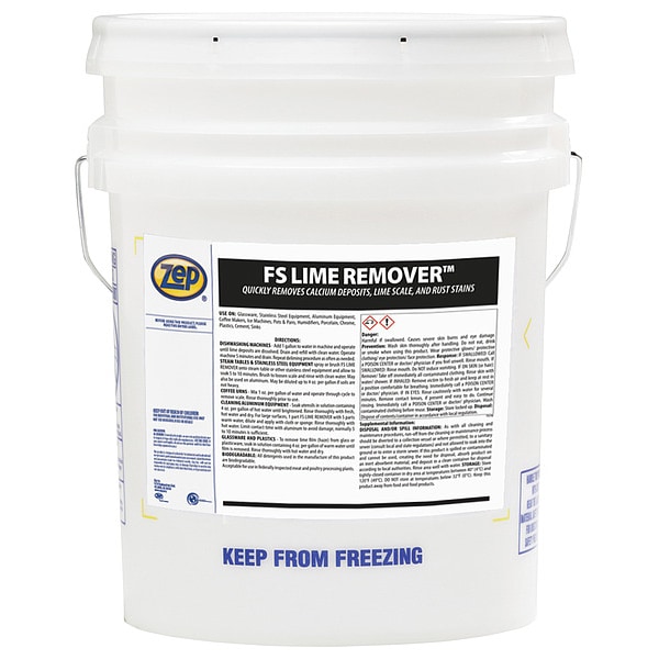 MINT　1207 Zep Lime and Scale Remover, 5 gal, Bucket 244535 | Zoro