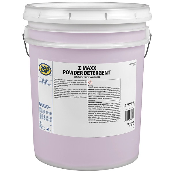 Zep Vehicle Wash, Bucket, Pink, 35 lb., Powder M96633 Zoro