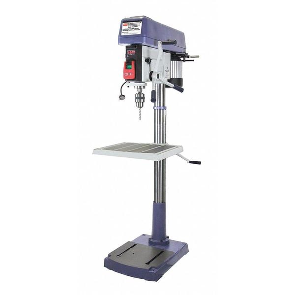 Dayton 54ZW33 1,686.42 Floor Drill Press, Belt Drive, 11/2 HP