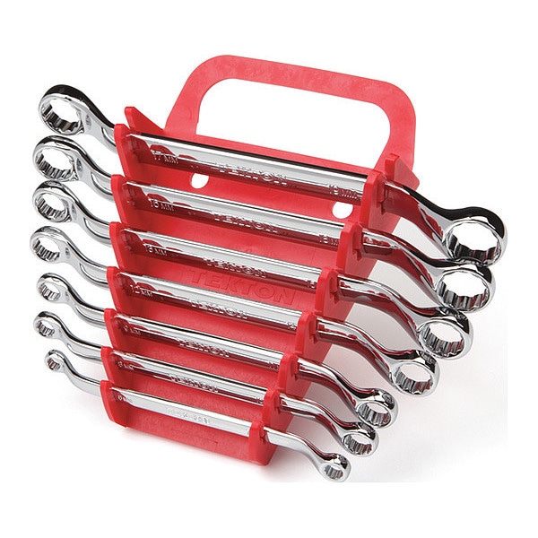 Tekton 45Degree Offset Box End Wrench Set with Holder, 7Piece (619