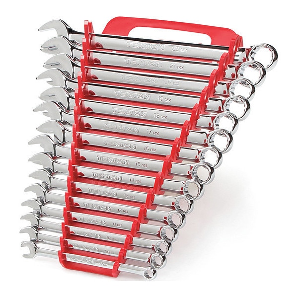 Tekton Combination Wrench Set with Holder, 15Piece (822 mm) 18792 Zoro