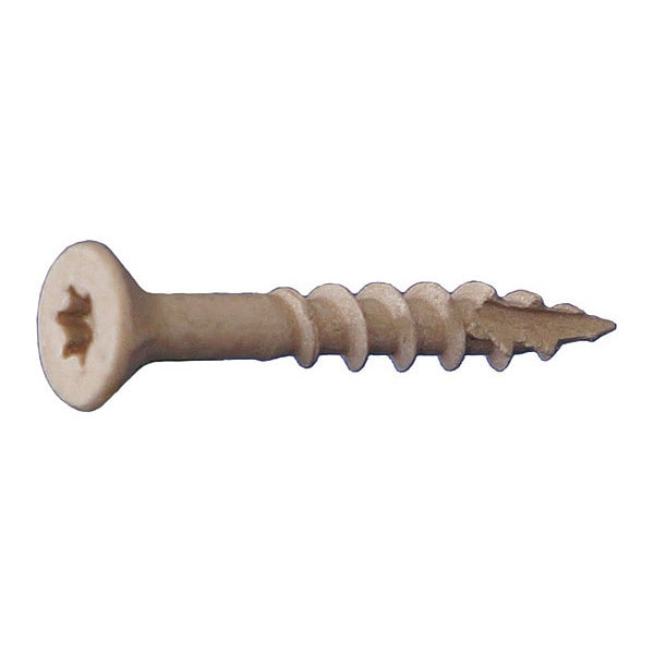 Daggerz Deck Screw, #9 x 3 in, Steel, Flat Head, Torx Drive, 1500