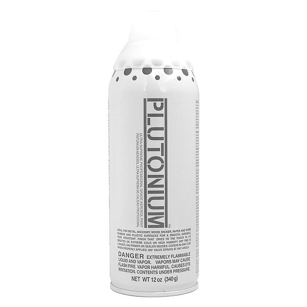 Plutonium Paint Spray Paint, Clear, Gloss, 12 oz 10040US - CLEAR COAT- GLOSS