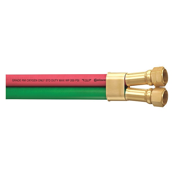 Continental Welding Hose, 3/16" ID x 12.5 ft. 20229274 Zoro