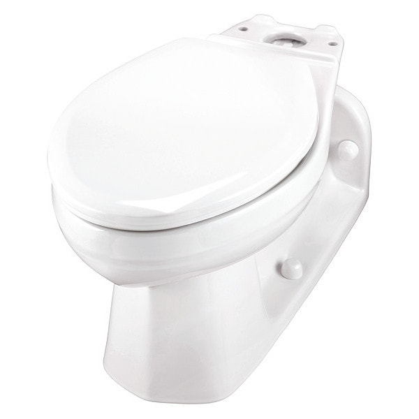 Gerber Toilet Bowl, 1.1/1.6 gpf, Pressure Assist Tank, Floor with Back
