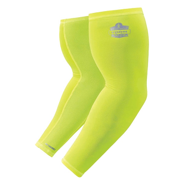 Ergodyne Protective Sleeve, Polyester/Spandex, Lime 6690