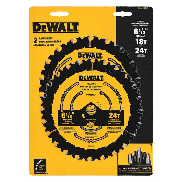 Dewalt 61/2" Circular Saw Blades DWA1612CMB Zoro