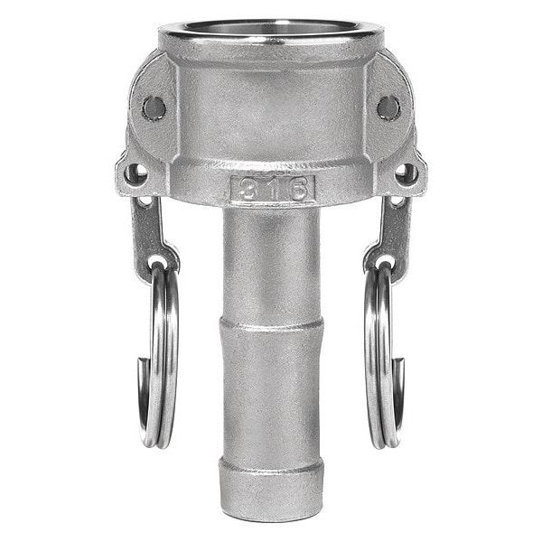 Usa Industrials Cam and Groove Fitting, 304SS, C, 2