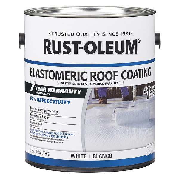 人気No.1 Elastomeric Rust-Oleum Roof Dry White, gal., 0.9 Coating, テープ・マスキングテープ
