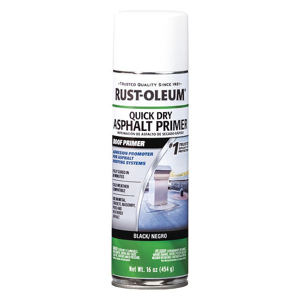 Rust Oleum 3484 12 14 Roof Primer 16 Oz Black Zoro Com