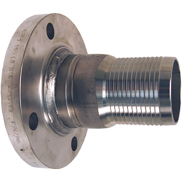 Dixon Barbed Hose Fitting, Hose ID 4", N/A RFST40 Zoro