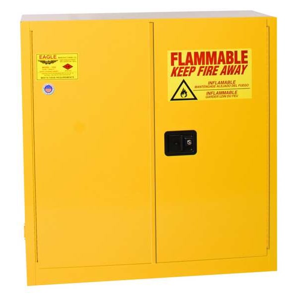 Eagle Mfg Flammable Liquid Safety Cabinet, Yellow 1932X